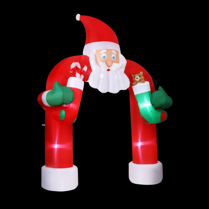 3M Christmas Inflatable Santa Archway Outdoor Decorations with Lights