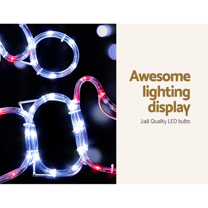 1M LED Santa Motif Christmas Lights Decoration