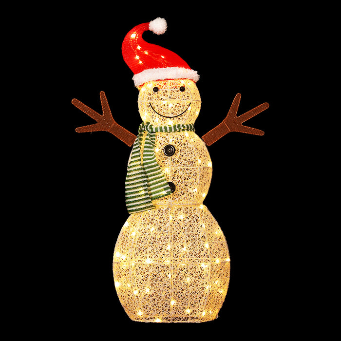 1M Snowman 80 LED Christmas Lights Figure