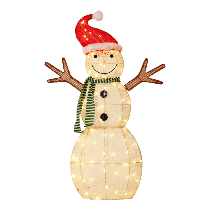 1M Snowman 80 LED Christmas Lights Figure