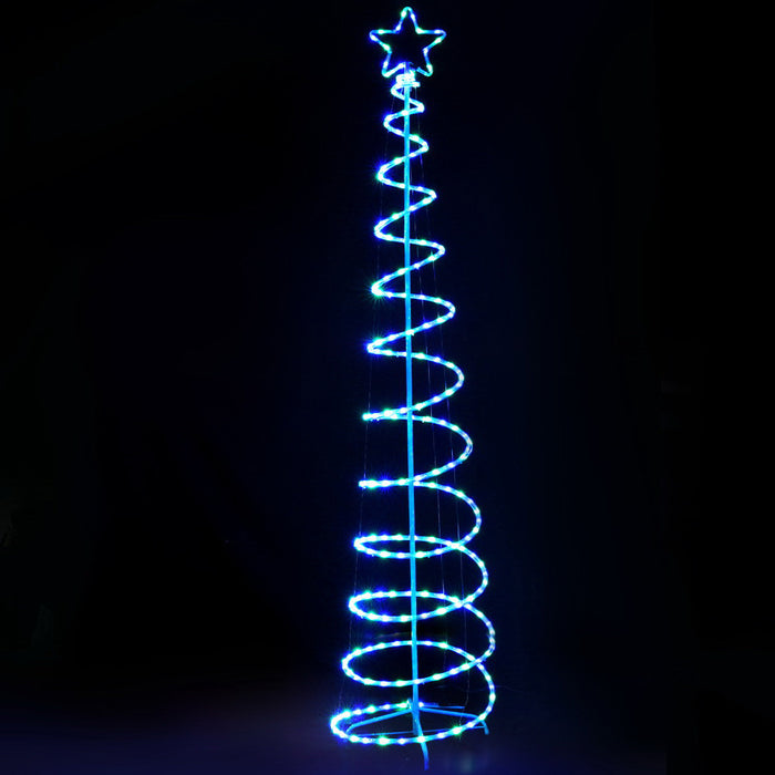 2.4M Christmas Tree LED Solar Motif Lights