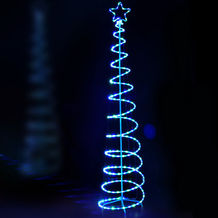 2.4M Christmas Tree LED Solar Motif Lights