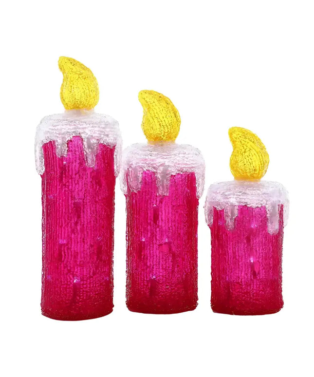Acrylic Candles - Set of 3