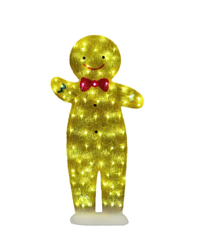 Acrylic Gingerbread Man - H100cm-Christmas Figure-Lexi Lighting
