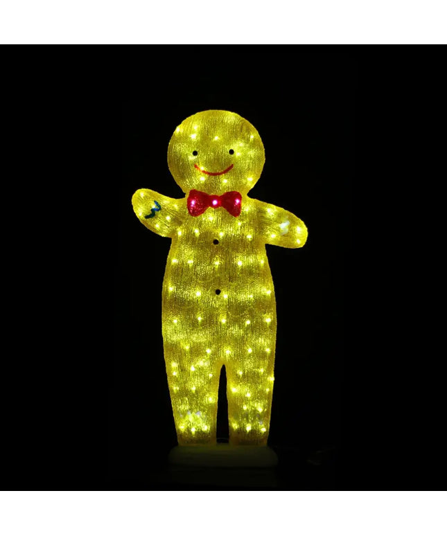 Acrylic Gingerbread Man - H100cm-Christmas Figure-Lexi Lighting