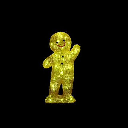 Acrylic Gingerbread Man - H40cm-Christmas Figure-Lexi Lighting