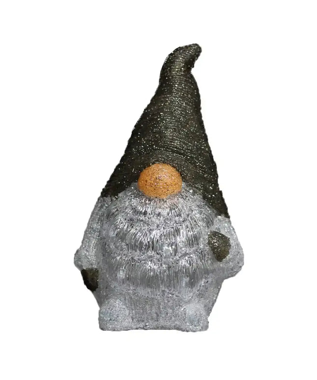 Acrylic Grey Santa Gonk - H40cm-Christmas Figure-Lexi Lighting