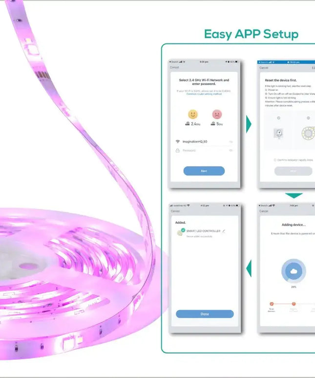 activiva 5m IP65 Smart RGB & Warm White LED Strip Lights-Occasions > Lights-Koala Lamps and Lighting