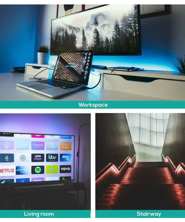 activiva 5m IP65 Smart RGB & Warm White LED Strip Lights - Occasions > Lights