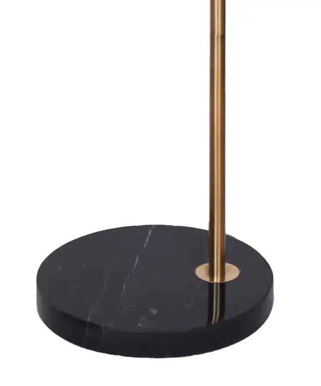 Sarantino Metal Floor Lamp With Opal Glass Shade-Home & Garden > Lighting-Koala Lamps and Lighting