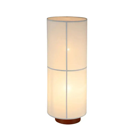 Ailsa 2 Light White Linen Floor Lamp by Lexi Lighting in modern living room