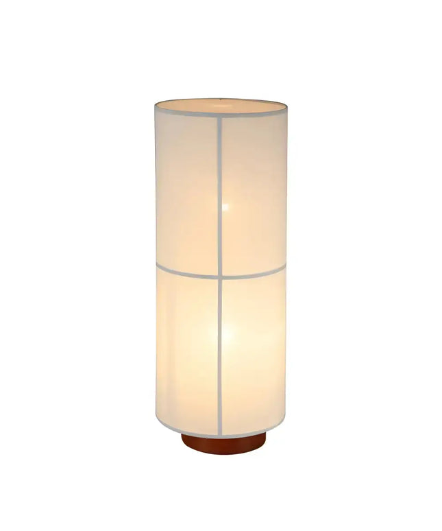 Ailsa 2 Light White Linen Floor Lamp by Lexi Lighting in modern living room