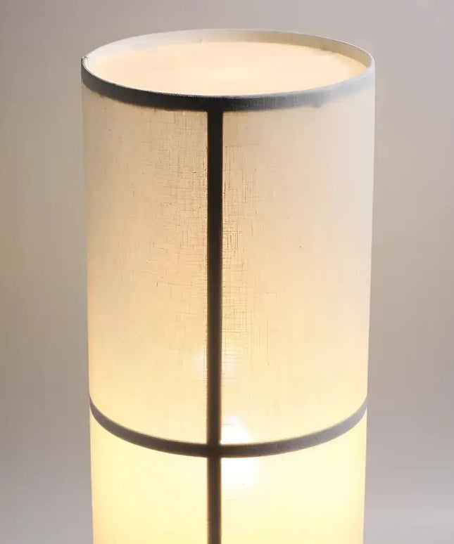 Ailsa 2 Light Linen Floor Lamp White - LL-27-0204-Floor Lamps-Lexi Lighting