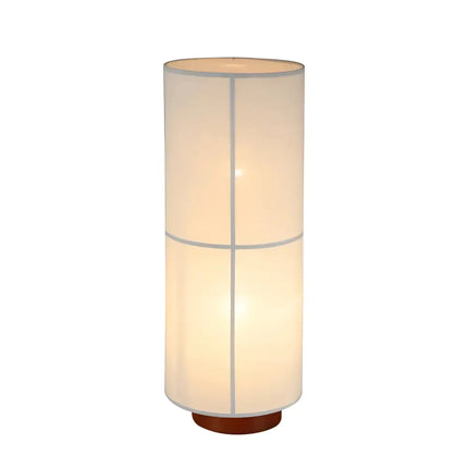 Ailsa 2 Light White Linen Floor Lamp by Lexi Lighting in modern living room