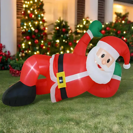 Inflatable Santa Claus decoration Airpower Lying Santa 240cm for festive outdoor display