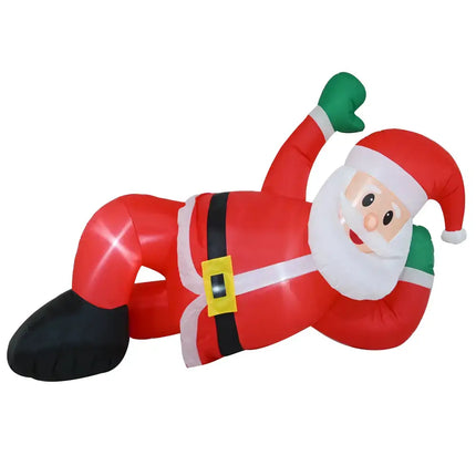 Inflatable Santa Claus figure from Airpower Lying Santa 240cm product display
