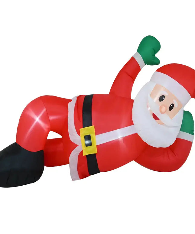 Inflatable Santa Claus figure from Airpower Lying Santa 240cm product display