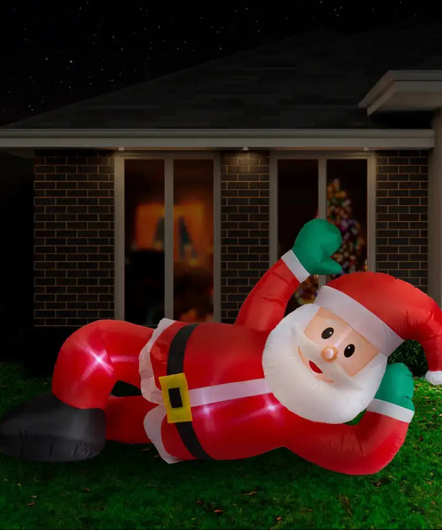 Inflatable Santa Claus decoration from Airpower Lying Santa 240cm product line