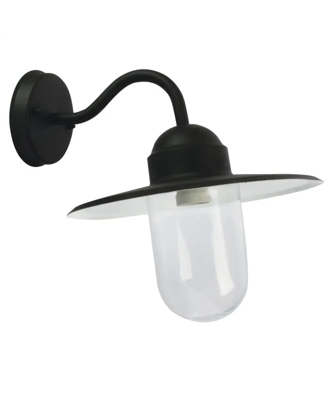 Alley 1 Light Wall Light Black - OL7880BK-Exterior Wall Lights-Oriel Lighting