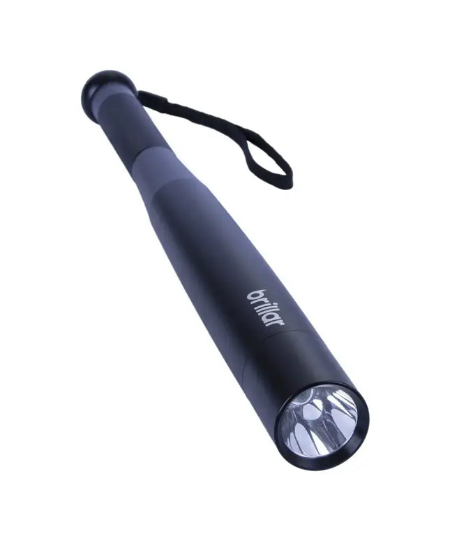 Aluminium Security Torch - Black-Flashlights-Brillar