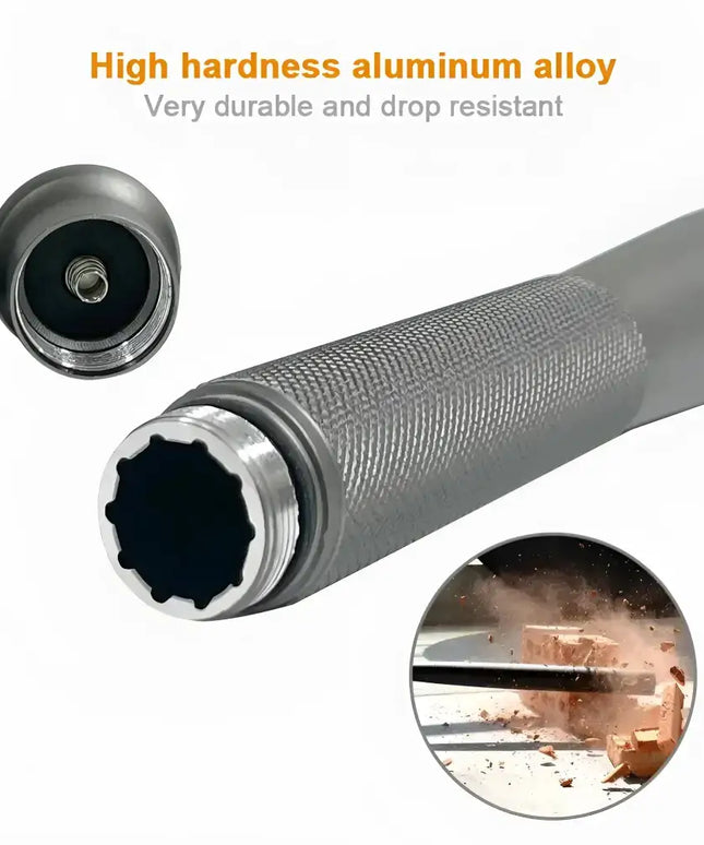 Aluminium Security Torch - Black-Flashlights-Brillar