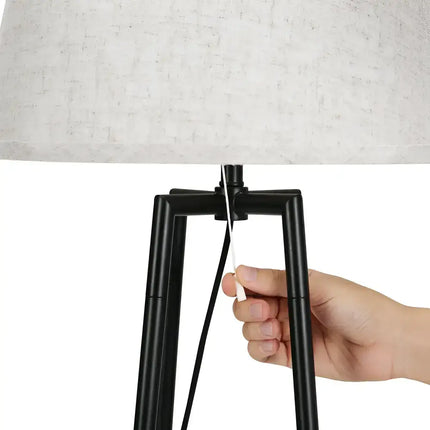 Artiss Floor Lamp with Pull Chain featuring 2 Tier Shelf and LED Light Stand for Living Room