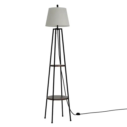 Artiss Floor Lamp with 2 Tier Shelf Storage and LED Light Stand for Living Room