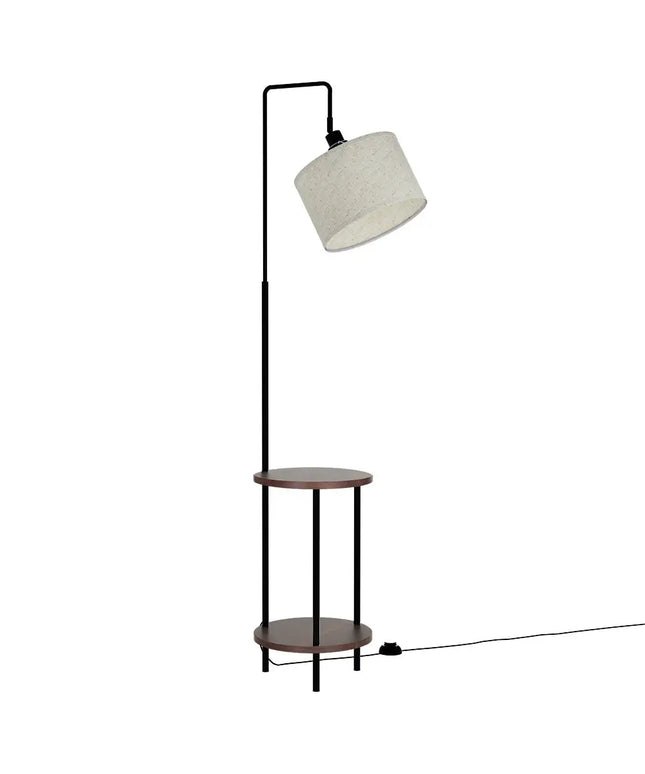 Artiss Floor Lamp 2 Tier Shelf Storage LED Light Stand Home Room Adjustable Head - Home & Garden > Lighting > Floor