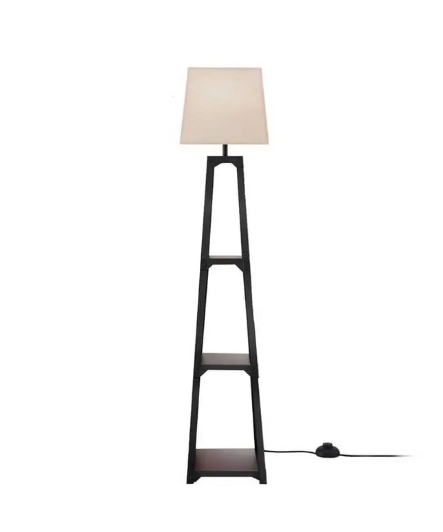 Artiss Floor Lamp 3 Tier Shelf Storage LED Light Stand Home Room Vintage White - Home & Garden > Lighting > Floor Lamps