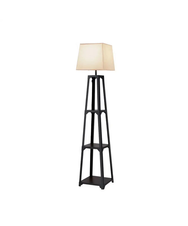 Artiss Floor Lamp 3 Tier Shelf Storage LED Light Stand Home Room Vintage White - Home & Garden > Lighting > Floor Lamps