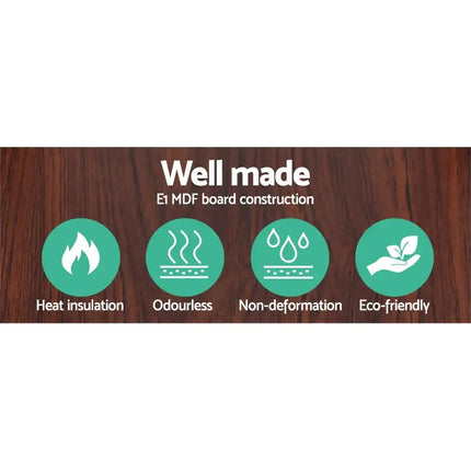 Artiss Floor Lamp 3 Tier Shelf Storage LED Light Stand Home Room Vintage Brown - Home & Garden > Lighting > Floor Lamps