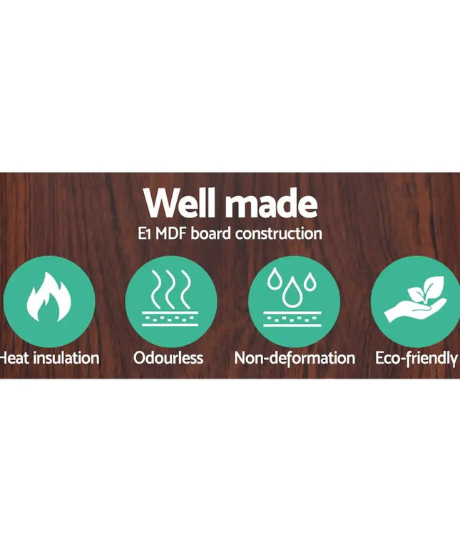 Artiss Floor Lamp 3 Tier Shelf Storage LED Light Stand Home Room Pattern Brown - Home & Garden > Lighting > Floor Lamps