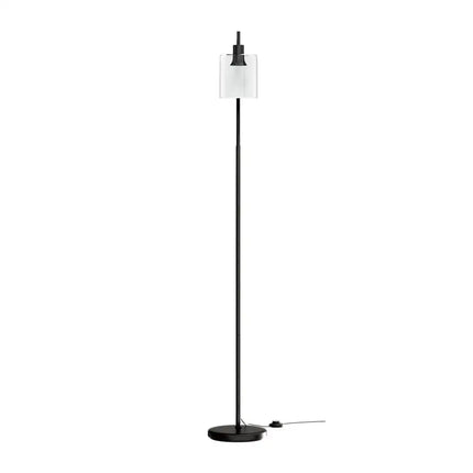 Artiss Floor Lamp Light Stand Modern Home Living Room Office Reading Glass Shade Black - Home & Garden > Lighting >