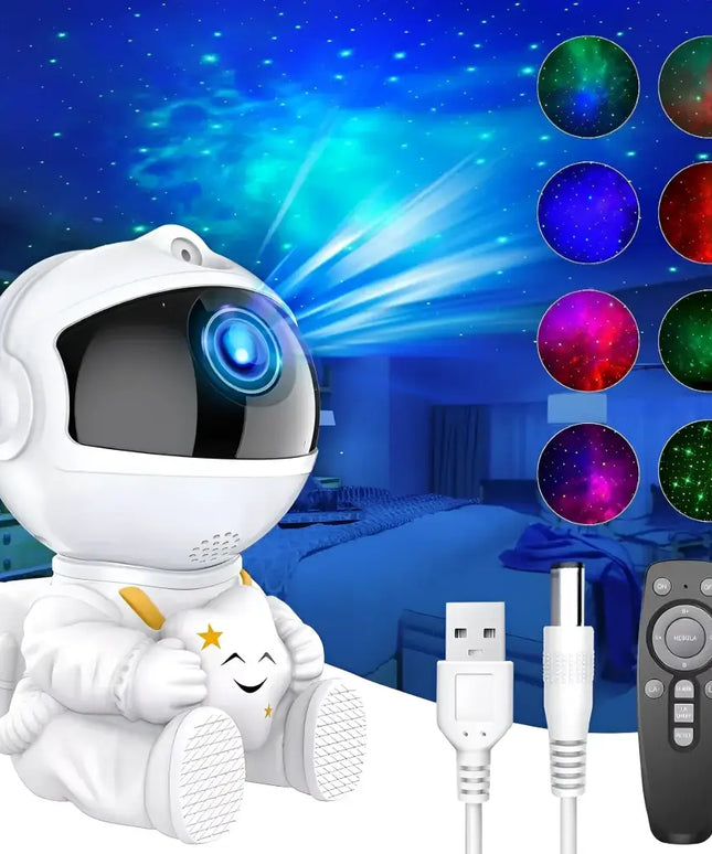 Astronaut Galaxy Star Projector LED Night Light for Bedroom Home Decoration