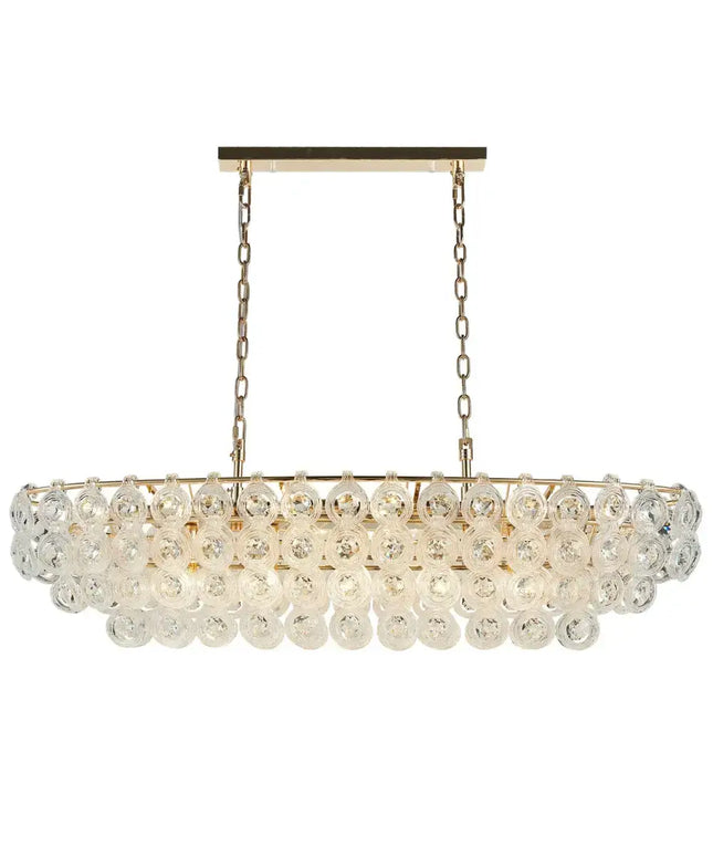 Vela Sophisticated Prism Glass Chandelier - Pendant Light