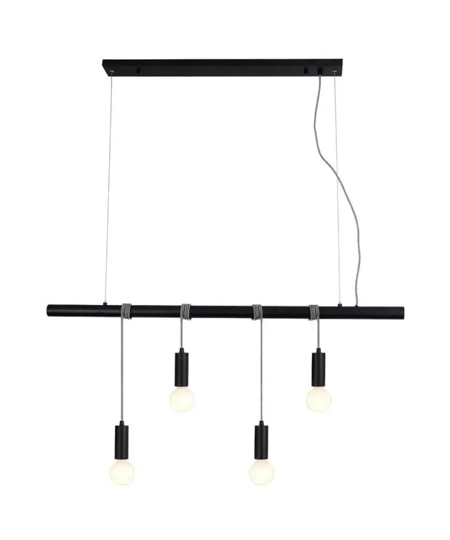 Bikkel 4 Lights Pendant Light - Black-Home & Garden > Lighting-Koala Lamps and Lighting