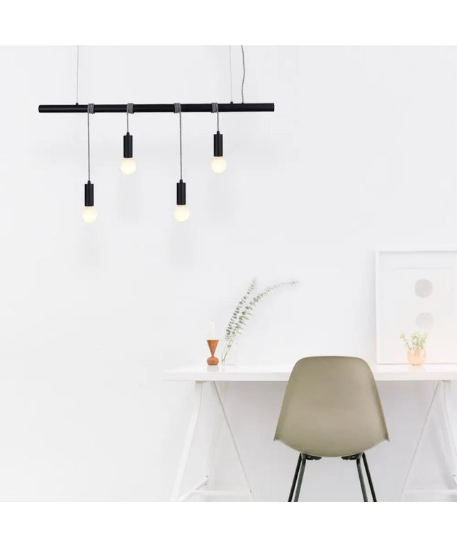 Bikkel 4 Lights Pendant Light - Black-Home & Garden > Lighting-Koala Lamps and Lighting