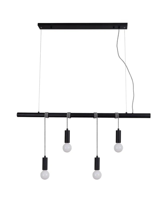 Bikkel 4 Lights Pendant Light - Black-Home & Garden > Lighting-Koala Lamps and Lighting