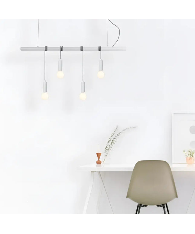 Bikkel 4 Lights Pendant Light - White-Home & Garden > Lighting-Koala Lamps and Lighting