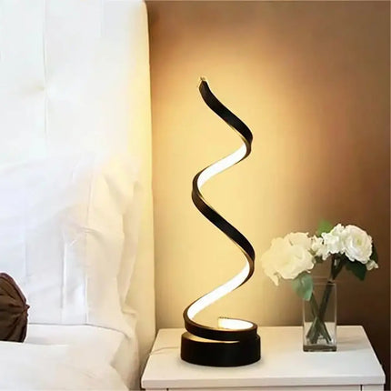Modern Spiral Dimmable LED Table Lamp_4
