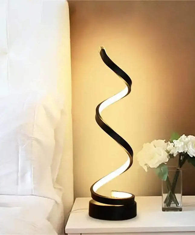Modern Spiral Dimmable LED Table Lamp_4