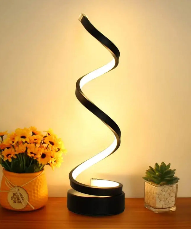 Modern Spiral Dimmable LED Table Lamp_3