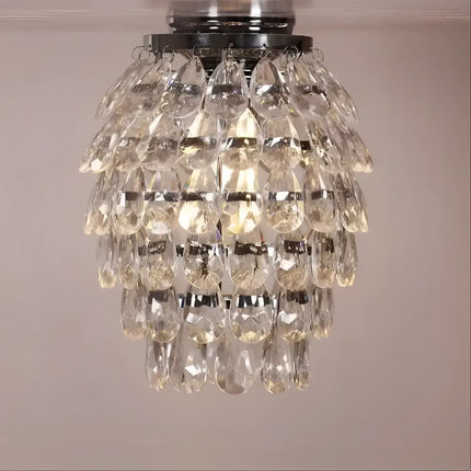 Crystal teardrop chandelier from Bling Glass Crystal Drop DIY Batten Fix collection