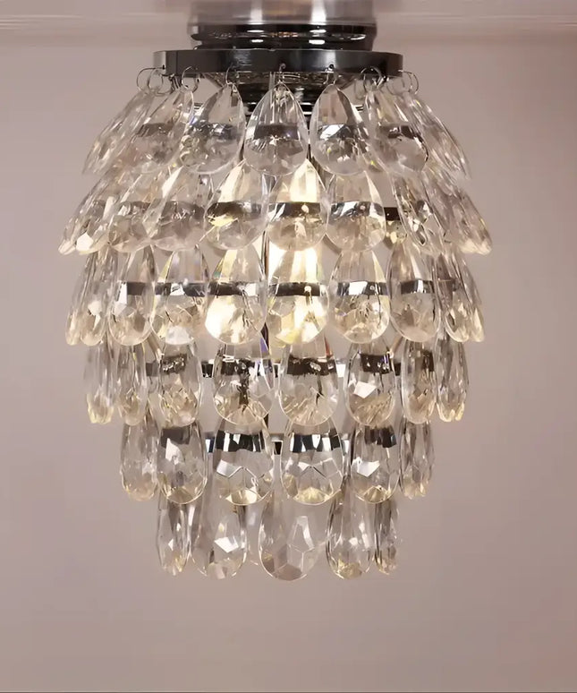 Crystal teardrop chandelier from Bling Glass Crystal Drop DIY Batten Fix collection
