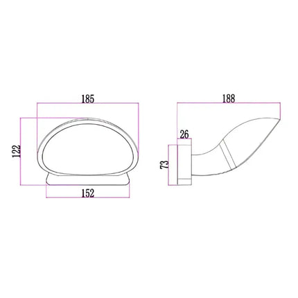 Bocina Exterior 10W LED Wall Light Dark Grey 3000K - BOCINA01-Exterior Wall Lights-CLA Lighting