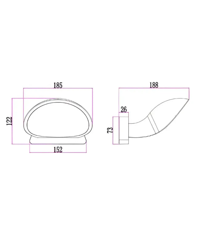 Bocina Exterior 10W LED Wall Light Dark Grey 3000K - BOCINA01-Exterior Wall Lights-CLA Lighting