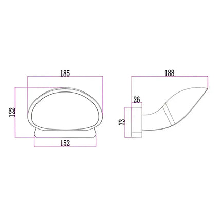 Bocina Exterior 10W LED Wall Light White 3000K - BOCINA02-Exterior Wall Lights-CLA Lighting