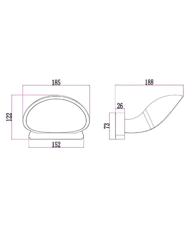 Bocina Exterior 10W LED Wall Light White 3000K - BOCINA02-Exterior Wall Lights-CLA Lighting