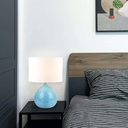Boden Ceramic Table Lamp - Blue - Home & Garden > Lighting