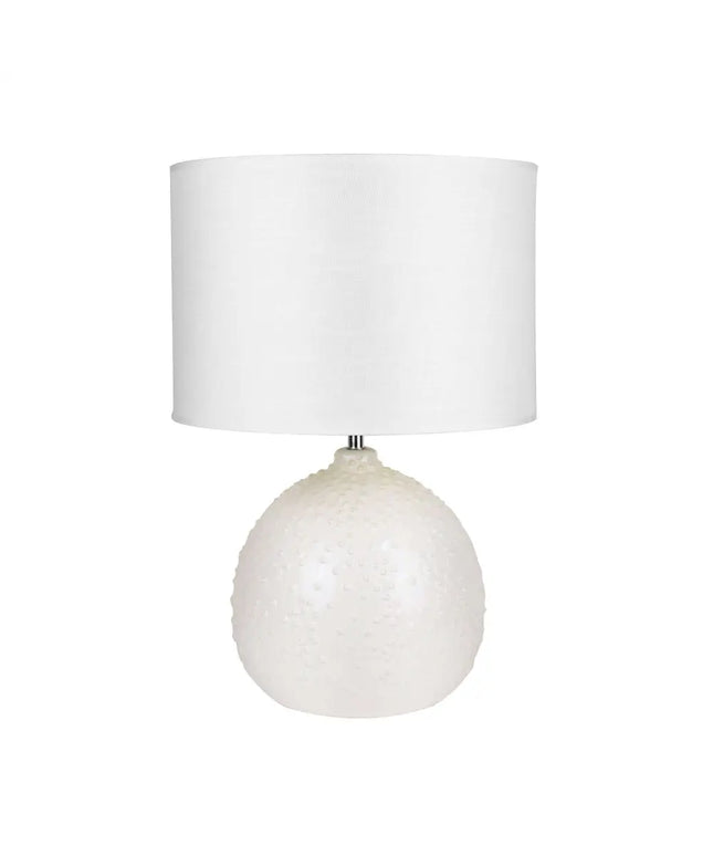Boden Ceramic Table Lamp - White - Home & Garden > Lighting